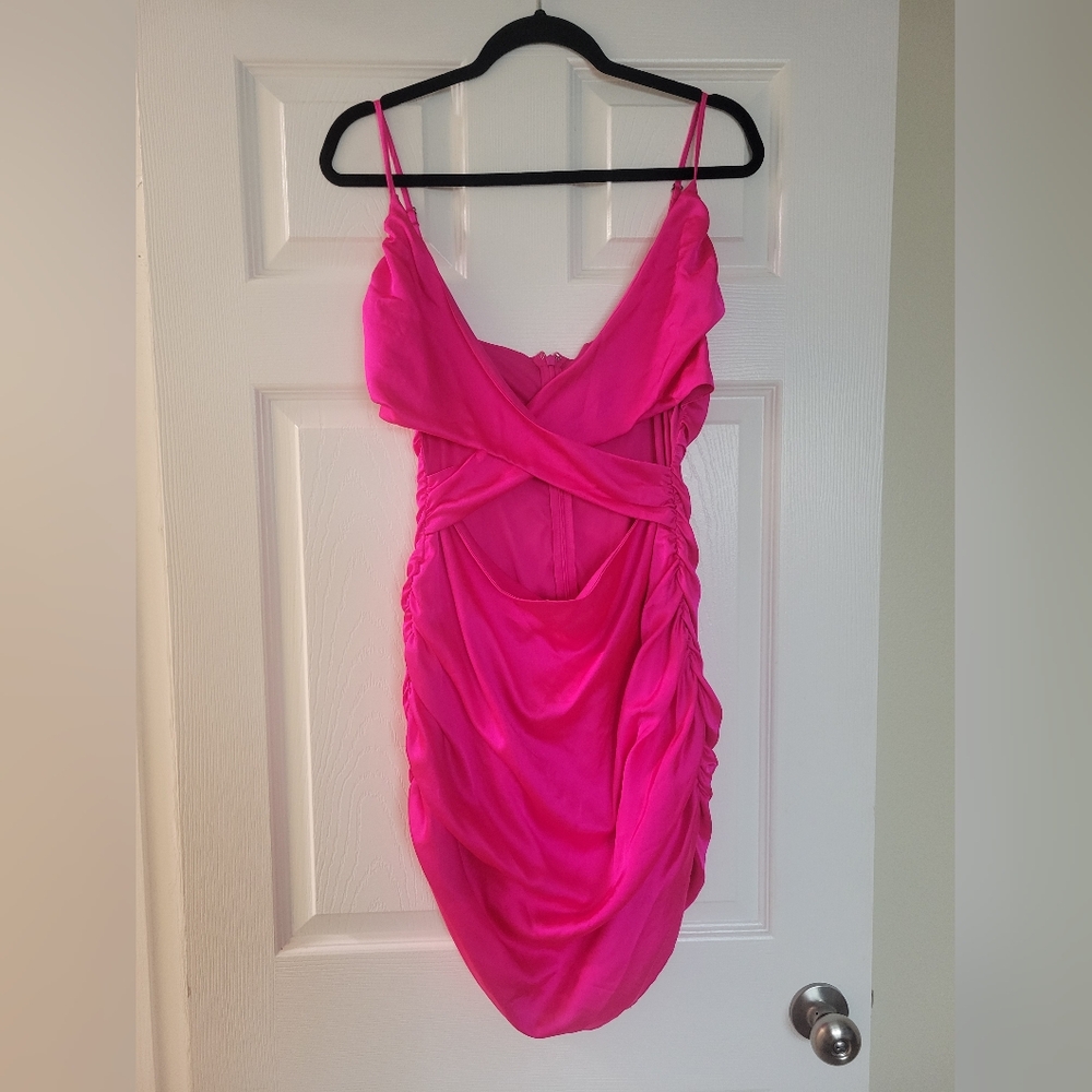 Wild Fable Hot Pink Cutout Dress